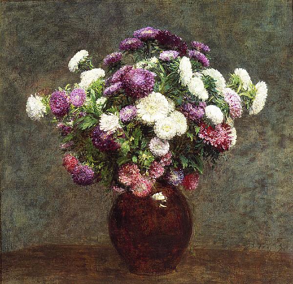 Henri Fantin-Latour Asters in a Vase China oil painting art